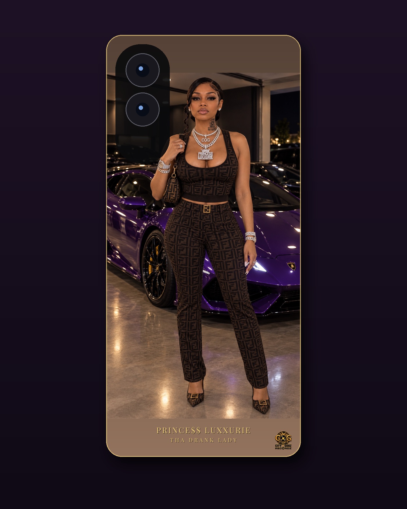 Luxxurie Purple Lambo Phone Case