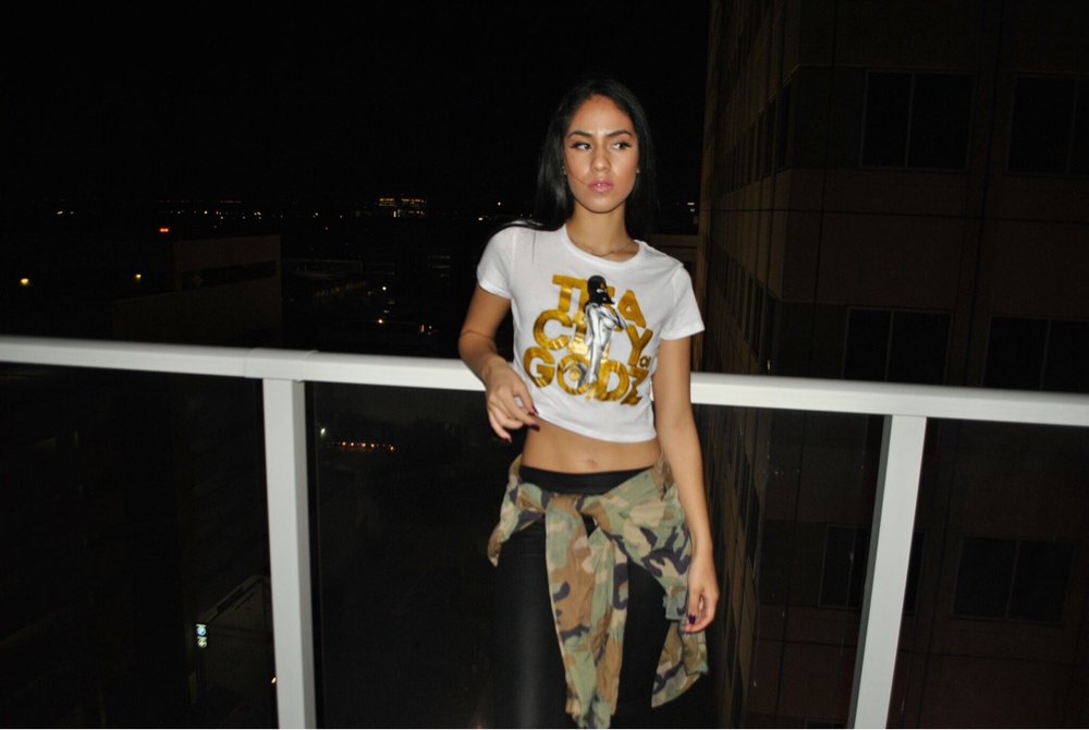 OG Ski Mask COG Tee — white, worn