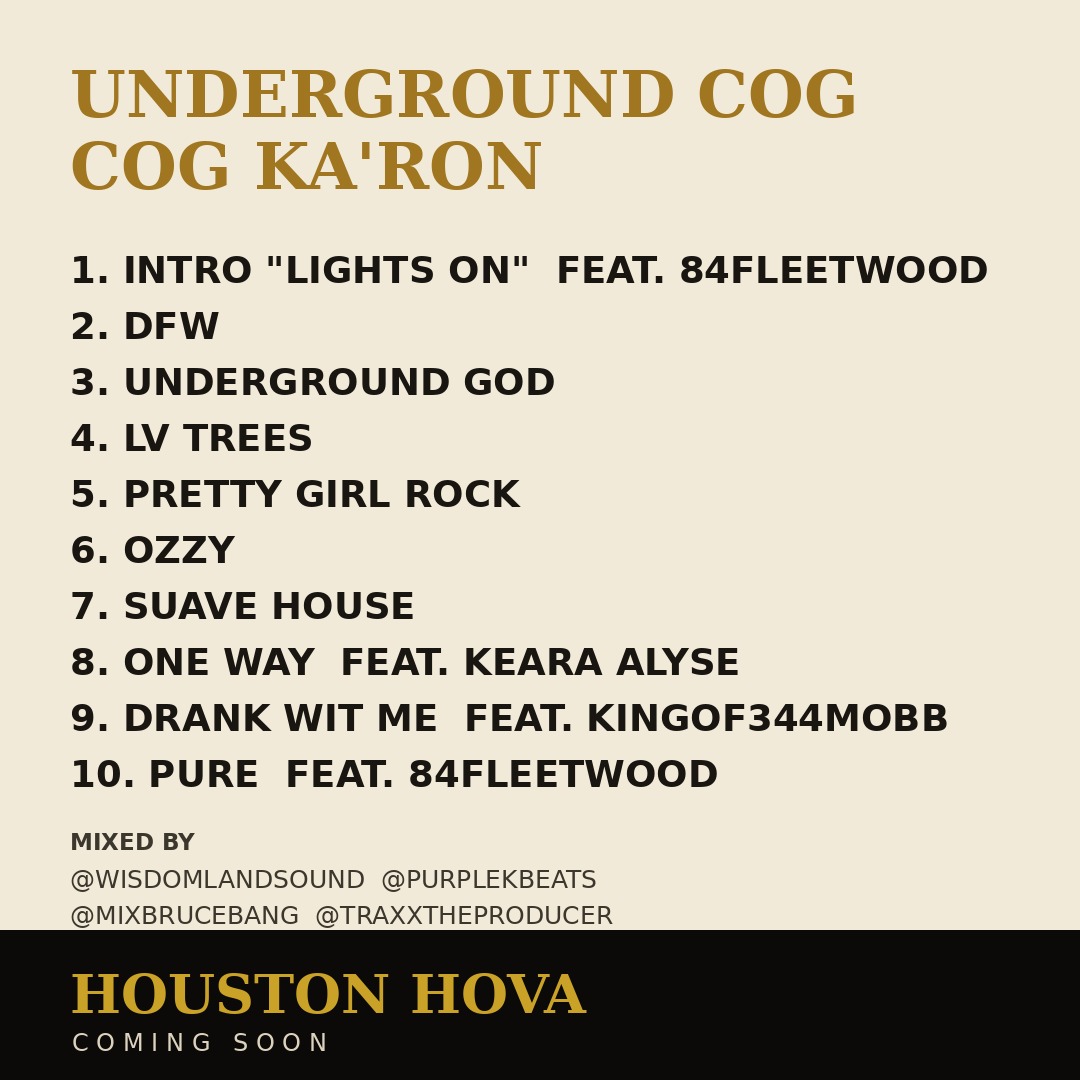 UGG Collectors Edition CD — back, full tracklist