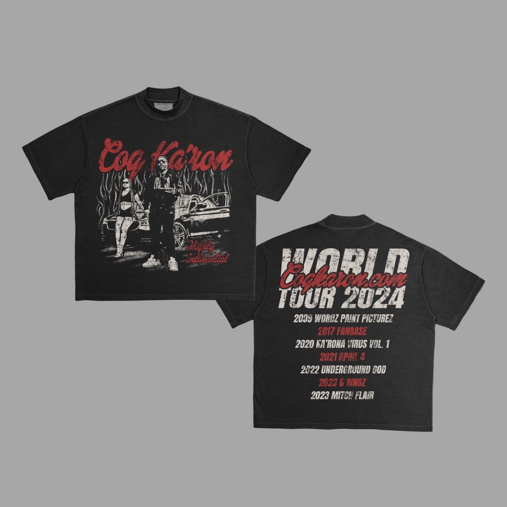 World Tour 2024 Tee — front and back